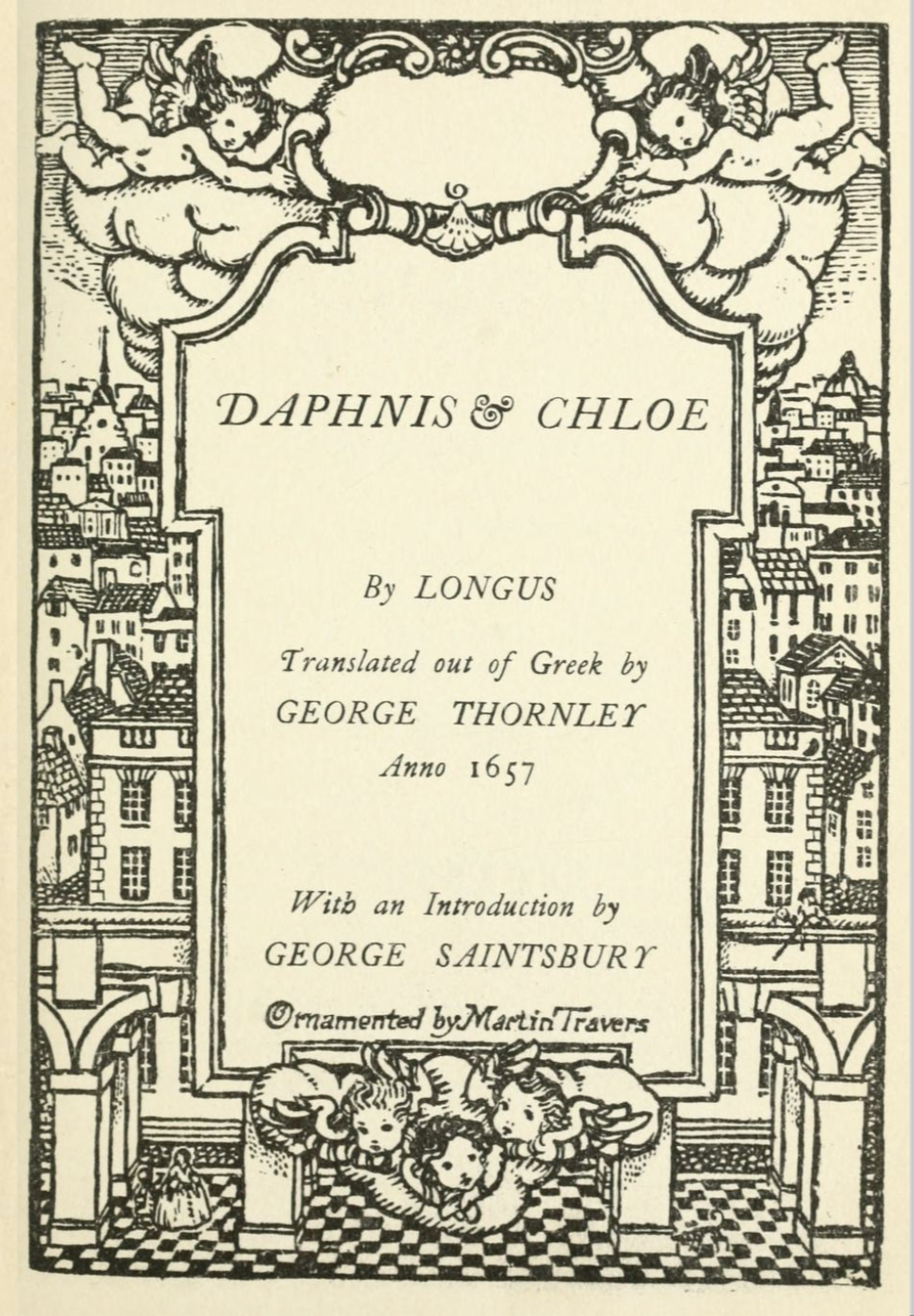 Daphnis and Chloe, Longus, Thornley, 1657